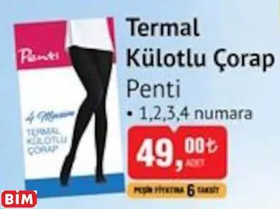 PENTİ TERMAL KÜLOTLU ÇORAP PENTİ TERMAL KÜLOTLU ÇORAP